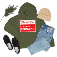 Load image into Gallery viewer, Thank You For Pot Smoking Unisex Heavy Blend™ Hooded Sweatshirt