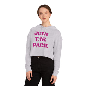 Unisex Join The Pack Cropped Hooded Sweatshirt