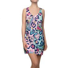 Load image into Gallery viewer, Wild About the 80&#39;s Roller Skate Racerback Dress