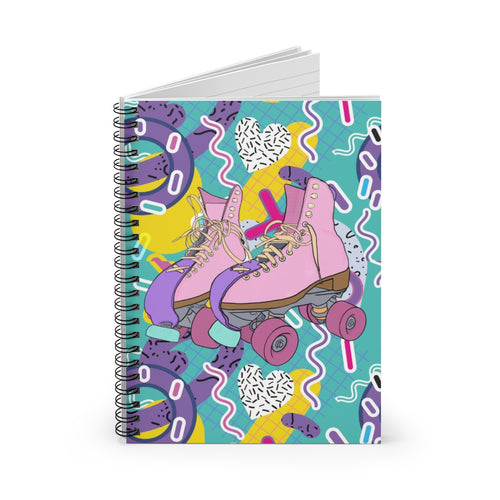 Vivid Roller Skate Spiral Notebook