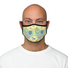 Load image into Gallery viewer, Thrill Me Candy Hearts Fitted Polyester Face Mask