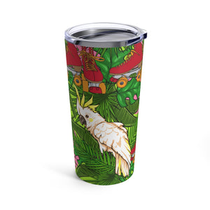 Jungle Skate Parrot Tumbler 20oz