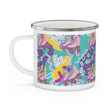 Load image into Gallery viewer, Vivid Roller Skate Enamel Camping Mug