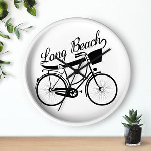 Long Beach Bicycle Wall clock