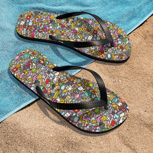 Unisex Interesting Things Flip-Flops