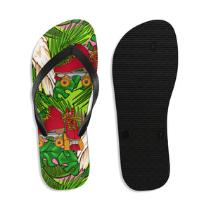 Unisex Jungle Skate Parrot Flip-Flops