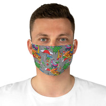 Load image into Gallery viewer, Pizza Skate Party Fabric Face Mask