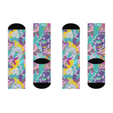 Load image into Gallery viewer, Vivid Roller Skate Crew Socks