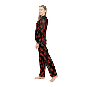 Women's Satin Heart Pajamas