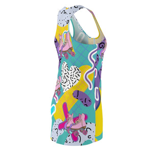 Vivid Roller Skate Racerback Dress