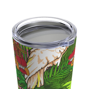 Jungle Skate Parrot Tumbler 20oz