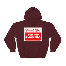 Load image into Gallery viewer, Thank You For Pot Smoking Unisex Heavy Blend™ Hooded Sweatshirt