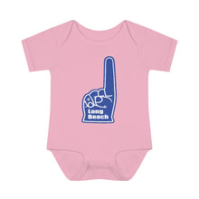 Load image into Gallery viewer, Long Beach Foam Finger Infant Baby Rib Bodysuit