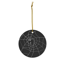 Load image into Gallery viewer, Spirited Spiderweb Ceramic Ornament, 4 Shapes