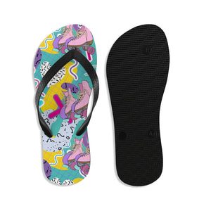 Unisex Vivid Roller Skate Flip-Flops