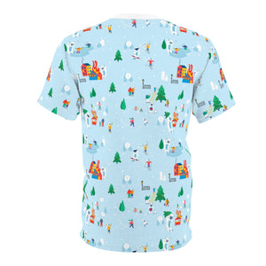 Holiday Havoc Yeti Unisex AOP Cut & Sew Tee