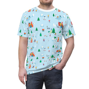 Holiday Havoc Yeti Unisex AOP Cut & Sew Tee