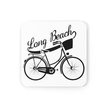 Load image into Gallery viewer, West Coasters Long Beach Bicycle Cork Back Coaster Set