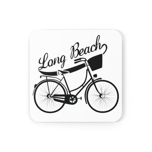 West Coasters Long Beach Bicycle Cork Back Coaster Set