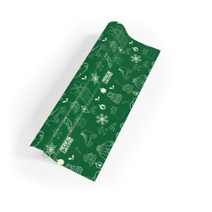 Green Christmas Treats Gift Wrapping Paper Rolls, 1pc