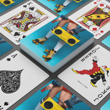 Load image into Gallery viewer, Retro Roller Skater Playing Cards