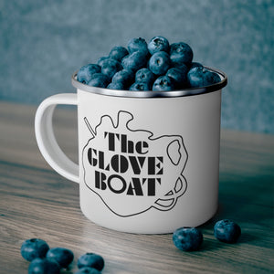 The Glove Boat Enamel Camping Mug