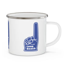 Load image into Gallery viewer, Long Beach Foam Finger Enamel Camping Mug