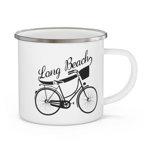 Long Beach Bicycle Enamel Camping Mug