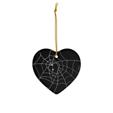 Load image into Gallery viewer, Spirited Spiderweb Ceramic Ornament, 4 Shapes