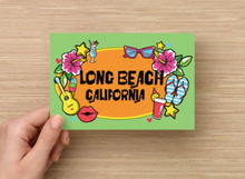 Load image into Gallery viewer, Long Beach Neon Postcard